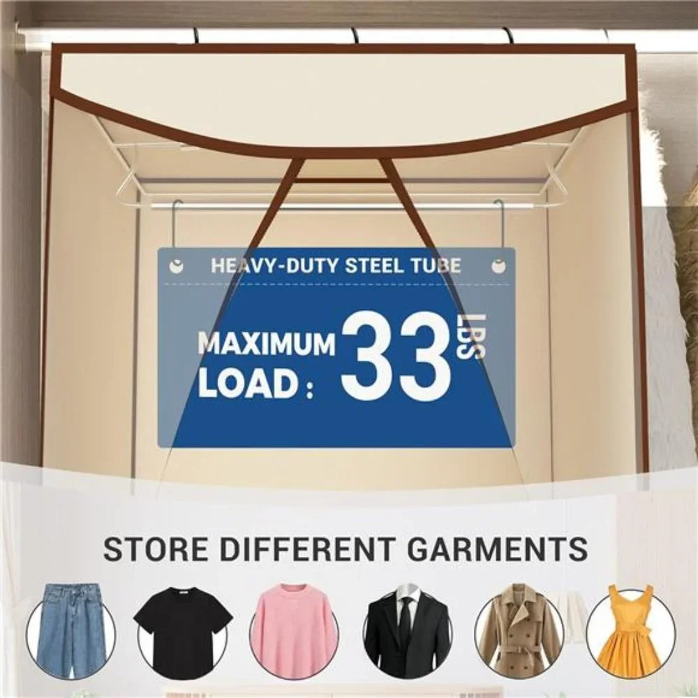 2-Pack Hanging Garment Bag, Long Garment Cover for Closet, Clear Garment Bags